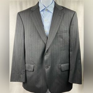 Jos. A. Bank Gordon Men's Gray Striped Wool Blend Suit 42 SH $899